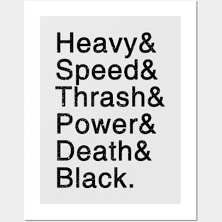 Metal Helvetica v2 Posters and Art